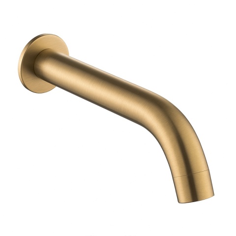 BATERIA PRYSZNICOWA PODTYNKOWA Z DESZCZOWNICĄ PAULA ZŁOTA SZCZOTKOWANA