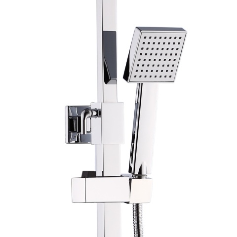 BATERIA PRYSZNICOWA ŁAZIENKOWA Z DESZCZOWNICĄ TERMOSTATEM T154A CHROM