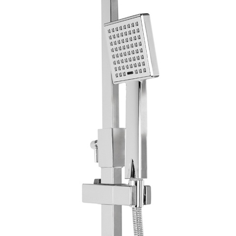 BATERIA PRYSZNICOWA ŁAZIENKOWA Z DESZCZOWNICĄ TERMOSTATEM T154A CHROM