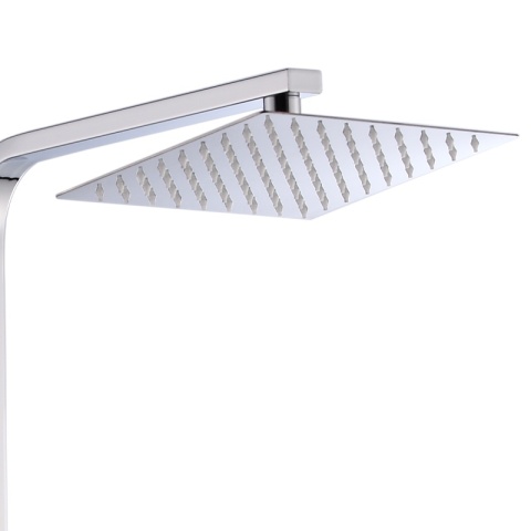 BATERIA PRYSZNICOWA ŁAZIENKOWA Z DESZCZOWNICĄ TERMOSTATEM T154A CHROM