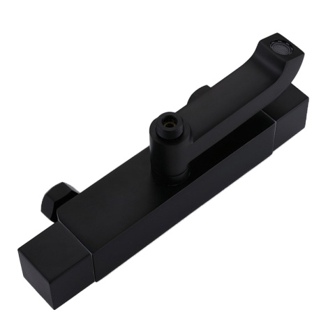 BATERIA PRYSZNICOWA ŁAZIENKOWA Z DESZCZOWNICĄ TERMOSTATEM T154B-BL CZARNA