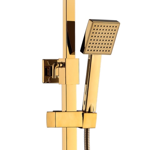 BATERIA PRYSZNICOWA ŁAZIENKOWA Z DESZCZOWNICĄ TERMOSTATEM T154C-GL ZŁOTA