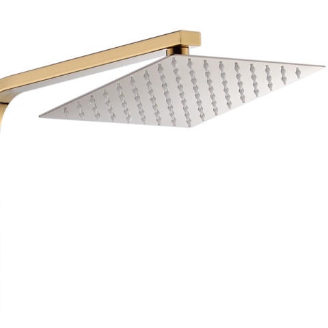 BATERIA PRYSZNICOWA ŁAZIENKOWA Z DESZCZOWNICĄ TERMOSTATEM T154C-GL ZŁOTA