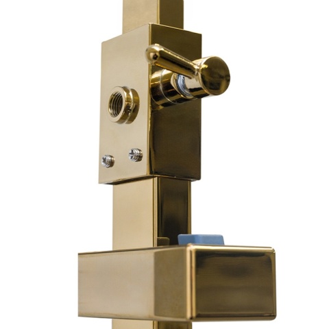 BATERIA PRYSZNICOWA ŁAZIENKOWA Z DESZCZOWNICĄ TERMOSTATEM T154C-GL ZŁOTA