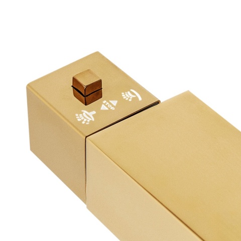 BATERIA PRYSZNICOWA ŁAZIENKOWA Z DESZCZOWNICĄ TERMOSTATEM T154C-GL ZŁOTA