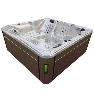 JACUZZI OGRODOWE WANNA SPA702 CAPPUCCINO OBUDOWA KAWA 230x230 CM