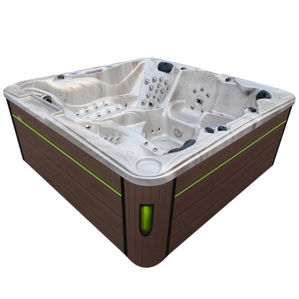 JACUZZI OGRODOWE WANNA SPA702 CAPPUCCINO OBUDOWA KAWA 230x230 CM