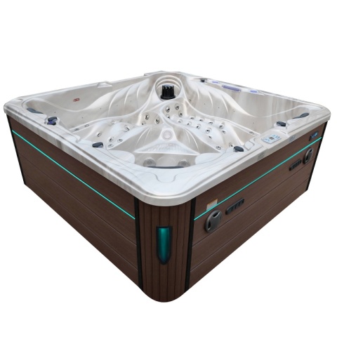 JACUZZI OGRODOWE WANNA SPA702 CAPPUCCINO OBUDOWA KAWA 230x230 CM