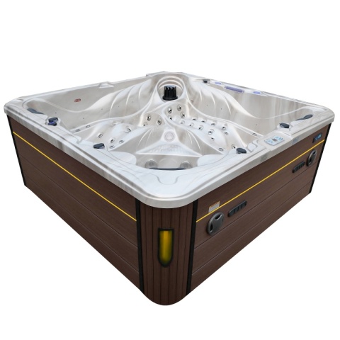 JACUZZI OGRODOWE WANNA SPA702 CAPPUCCINO OBUDOWA KAWA 230x230 CM