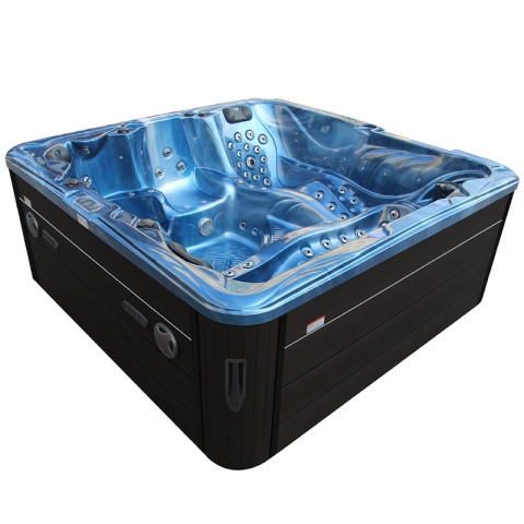JACUZZI OGRODOWE WANNA SPA702 NIEBIESKA FALA OCEANU OBUDOWA ANTRACYT 230x230 CM