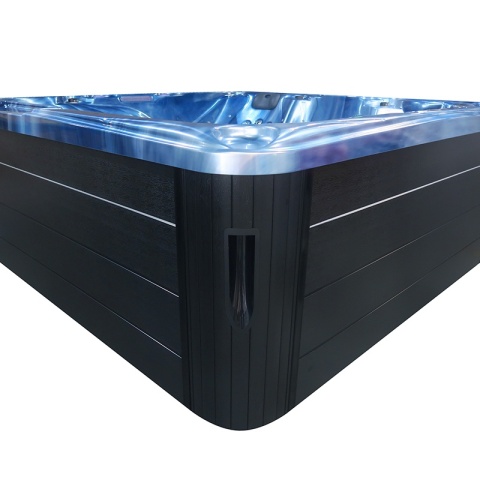 JACUZZI OGRODOWE WANNA SPA702 NIEBIESKA FALA OCEANU OBUDOWA ANTRACYT 230x230 CM
