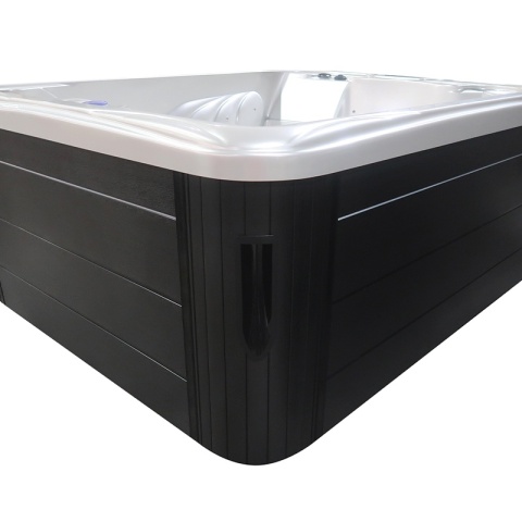 JACUZZI OGRODOWE WANNA SPA705 BIAŁA PERŁA OBUDOWA ANTRACYT 210x170 CM