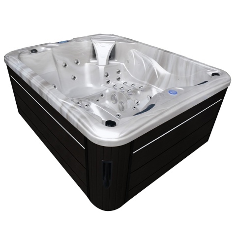 JACUZZI OGRODOWE WANNA SPA705 CAPPUCCINO OBUDOWA ANTRACYT 210x170 CM