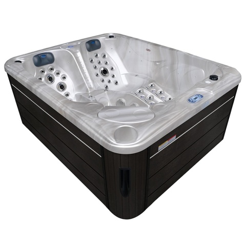 JACUZZI OGRODOWE WANNA SPA705 CAPPUCCINO OBUDOWA ANTRACYT 210x170 CM