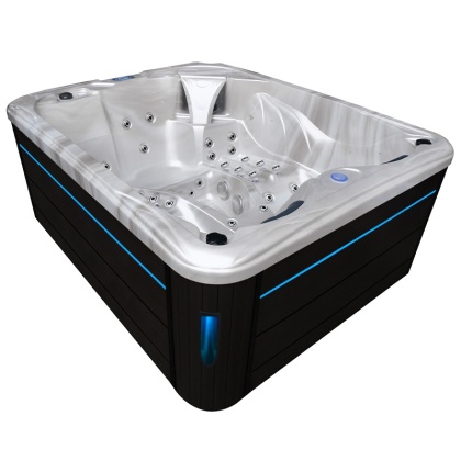 JACUZZI OGRODOWE WANNA SPA705 CAPPUCCINO OBUDOWA ANTRACYT 210x170 CM