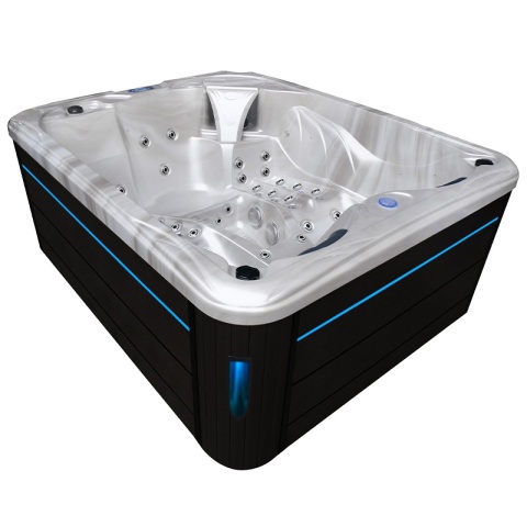 JACUZZI OGRODOWE WANNA SPA705 CAPPUCCINO OBUDOWA ANTRACYT 210x170 CM