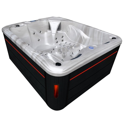 JACUZZI OGRODOWE WANNA SPA705 CAPPUCCINO OBUDOWA ANTRACYT 210x170 CM