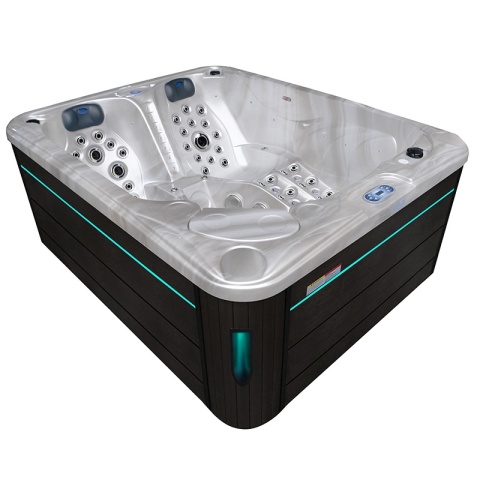JACUZZI OGRODOWE WANNA SPA705 CAPPUCCINO OBUDOWA ANTRACYT 210x170 CM