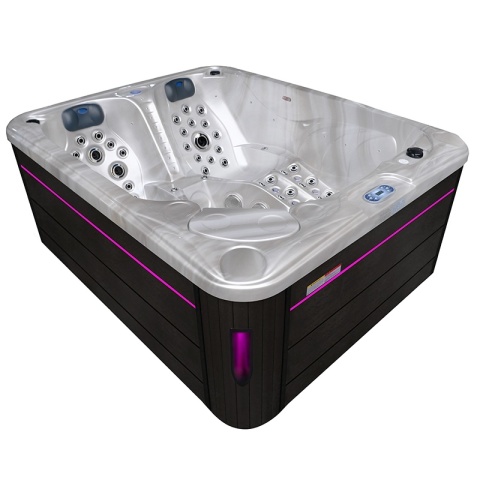 JACUZZI OGRODOWE WANNA SPA705 CAPPUCCINO OBUDOWA ANTRACYT 210x170 CM