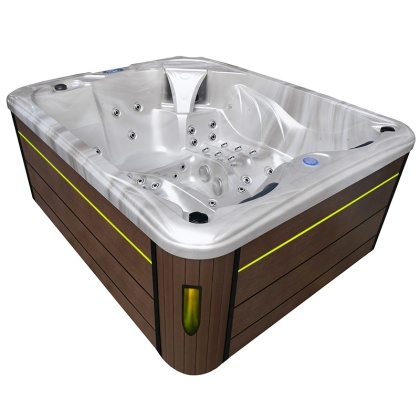 JACUZZI OGRODOWE WANNA SPA705 CAPPUCCINO OBUDOWA KAWA 210x170 CM