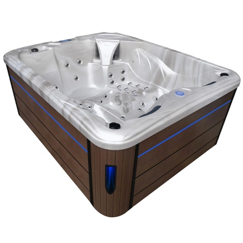 JACUZZI OGRODOWE WANNA SPA705 CAPPUCCINO OBUDOWA KAWA 210x170 CM