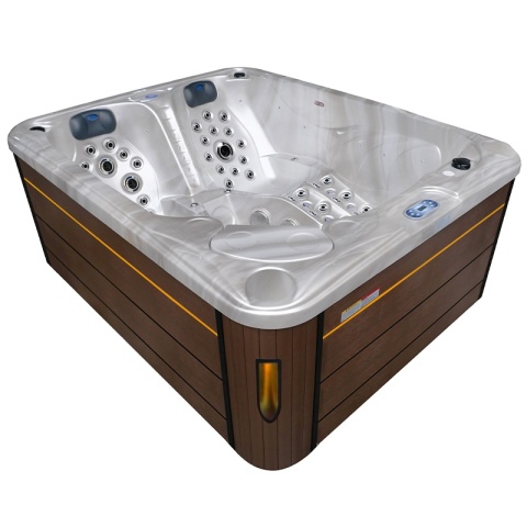 JACUZZI OGRODOWE WANNA SPA705 CAPPUCCINO OBUDOWA KAWA 210x170 CM