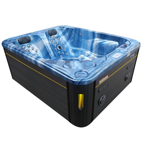 JACUZZI OGRODOWE WANNA SPA705 NIEBIESKA FALA OCEANU OBUDOWA ANTRACYT 210x170 CM