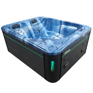 JACUZZI OGRODOWE WANNA SPA705 NIEBIESKA FALA OCEANU OBUDOWA ANTRACYT 210x170 CM