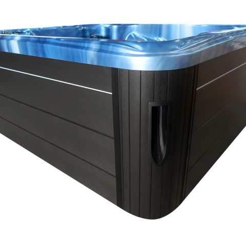 JACUZZI OGRODOWE WANNA SPA705 NIEBIESKA FALA OCEANU OBUDOWA ANTRACYT 210x170 CM