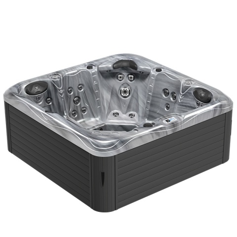JACUZZI OGRODOWE WANNA SPA752 ODYYSEY OBUDOWA ANTRACYT 200x200 CM
