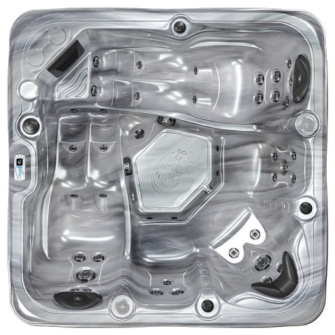 JACUZZI OGRODOWE WANNA SPA752 ODYYSEY OBUDOWA ANTRACYT 200x200 CM