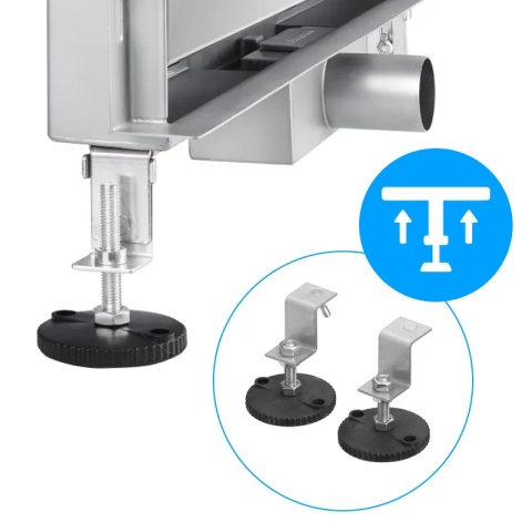 ODPŁYW LINIOWY ŚCIENNY 60 CM INOX NISKI SYFON WYSOKA PRZEPUSTOWOŚĆ DL04