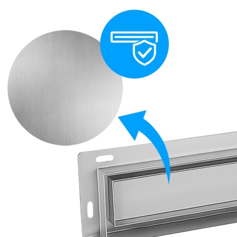 ODPŁYW LINIOWY ŚCIENNY 60 CM INOX NISKI SYFON WYSOKA PRZEPUSTOWOŚĆ DL04