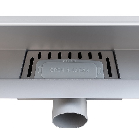 ODPŁYW LINIOWY ŚCIENNY 70 CM INOX NISKI SYFON WYSOKA PRZEPUSTOWOŚĆ DL04