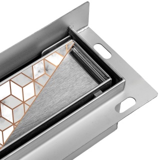 ODPŁYW LINIOWY ŚCIENNY 90 CM INOX NISKI SYFON WYSOKA PRZEPUSTOWOŚĆ DL04