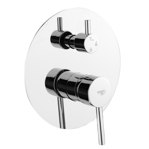 BATERIA PRYSZNICOWA PODTYNKOWA ŁAZIENKOWA ZESTAW Z DESZCZOWNICĄ PAULA CHROM