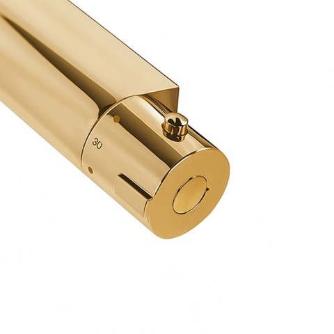 BATERIA PRYSZNICOWA Z TERMOSTATEM ŁAZIENKOWA ŚCIENNA ZESTAW T203B-GL ZŁOTA