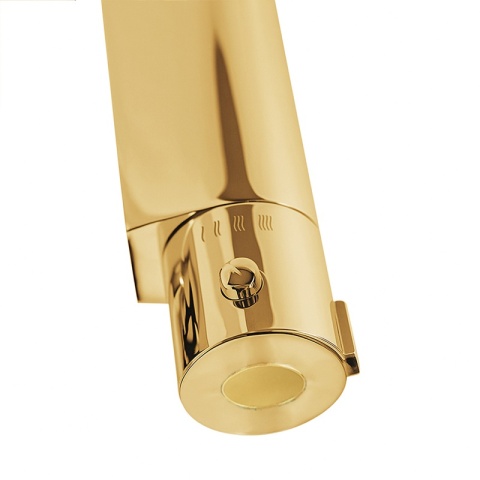 BATERIA PRYSZNICOWA Z TERMOSTATEM ŁAZIENKOWA ŚCIENNA ZESTAW T203B-GL ZŁOTA