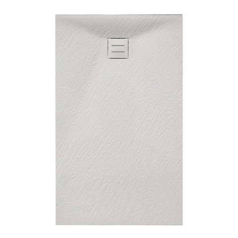 BRODZIK PRYSZNICOWY KAMIENNY PROSTOKĄTNY SLIM RIKO BIAŁY 140x80 CM