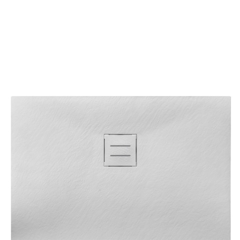 BRODZIK PRYSZNICOWY KAMIENNY PROSTOKĄTNY SLIM RIKO BIAŁY 140x80 CM