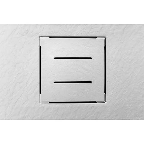 BRODZIK PRYSZNICOWY KAMIENNY PROSTOKĄTNY SLIM RIKO BIAŁY 150x90 CM