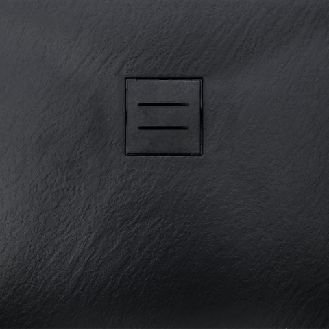 BRODZIK PRYSZNICOWY KAMIENNY PROSTOKĄTNY SLIM RIKO CZARNY 100x80 CM