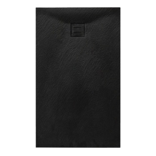 BRODZIK PRYSZNICOWY KAMIENNY PROSTOKĄTNY SLIM RIKO CZARNY 130x90 CM