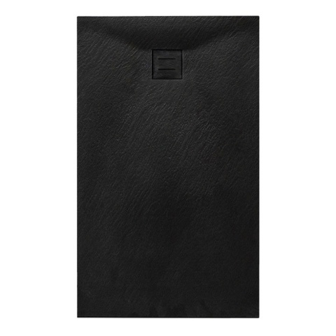 BRODZIK PRYSZNICOWY KAMIENNY PROSTOKĄTNY SLIM RIKO CZARNY 130x90 CM
