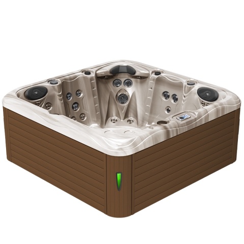 JACUZZI OGRODOWE WANNA SPA752 CAPPUCINNO OBUDOWA KAWA 200x200 CM