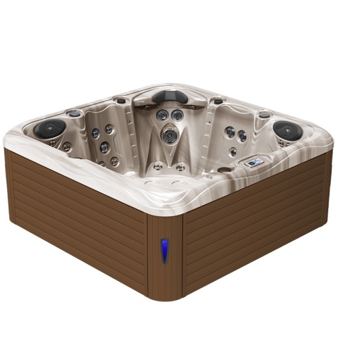 JACUZZI OGRODOWE WANNA SPA752 CAPPUCINNO OBUDOWA KAWA 200x200 CM