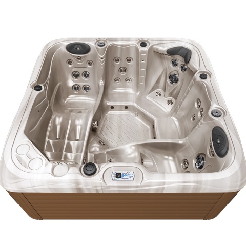 JACUZZI OGRODOWE WANNA SPA752 CAPPUCINNO OBUDOWA KAWA 200x200 CM