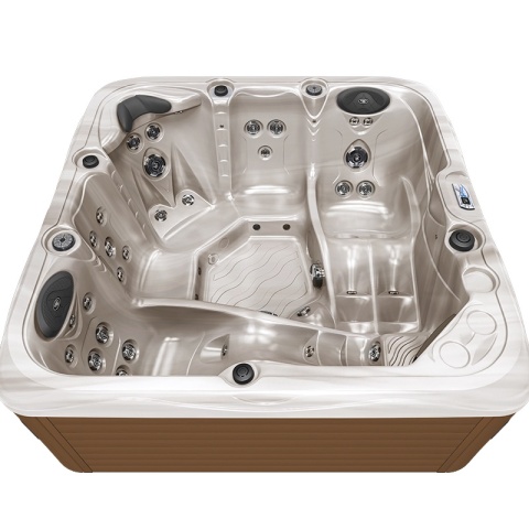 JACUZZI OGRODOWE WANNA SPA752 CAPPUCINNO OBUDOWA KAWA 200x200 CM