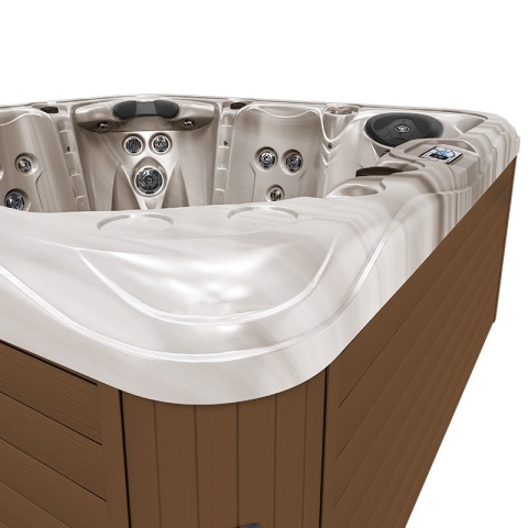 JACUZZI OGRODOWE WANNA SPA752 CAPPUCINNO OBUDOWA KAWA 200x200 CM