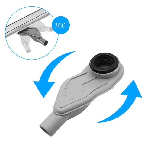 ODPŁYW LINIOWY 100 CM INOX NISKI SYFON 360 WYSOKA PRZEPUSTOWOŚĆ DL05 FIX G1